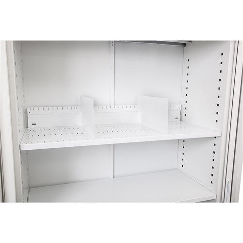 Rapidline Go Steel Tambour Accessory Slotted Shelf 1050W x 380D x 25mmH White