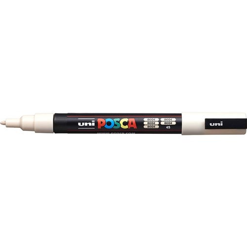 Uni Posca PC-3M Paint Marker Fine 1.3mm Bullet Tip Beige