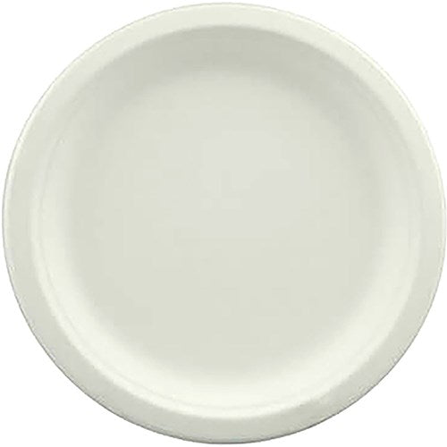 Writer Breakroom Earth Eco Heavy Duty Sugarcane Round Plate 180mm White Pack Of 25