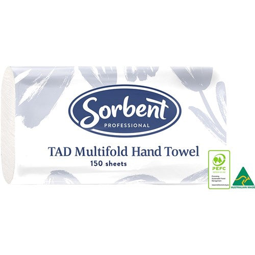 Sorbent Professional TAD Multifold Hand Towel 1 Ply 150 Sheets Carton Of 20 | Better Office