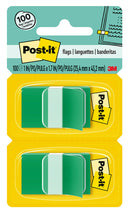 FLAGS POST-IT 680-GN2 GREEN 100 TWIN PACK