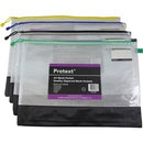 MESH POUCH PROTEXT A3 490X350MM WITH ASST ZIPPER + NAME CARD HOLDER