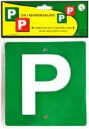 P PLATE REVERSIBLE GREEN/RED
