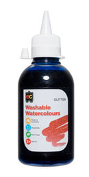Paint Glitter Ec 250ml Washable Watercolour Blue
