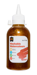 Paint Glitter Ec 250ml Washable Watercolour Yellow