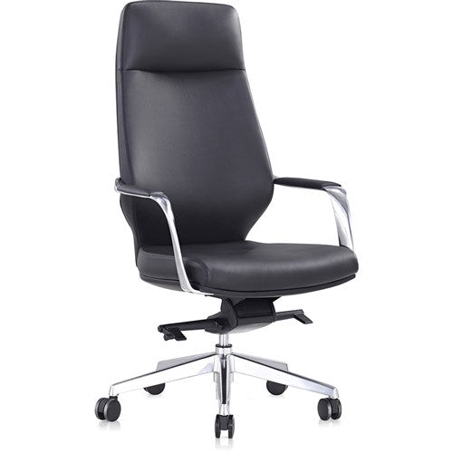 K2 EP Brighton Executive Chair High Back Black Leather