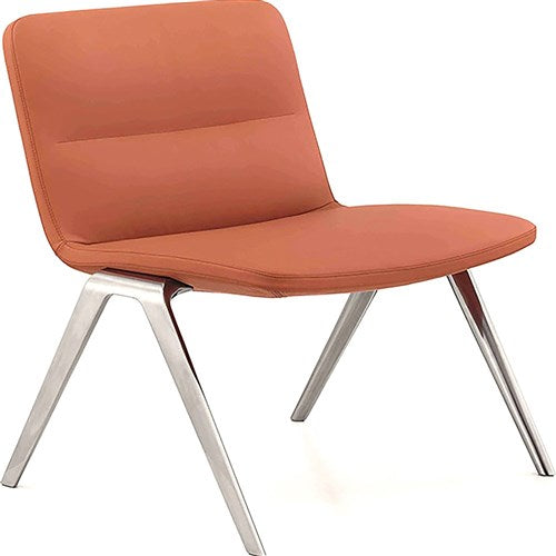 K2 EP Bondi Visitor Chair Orange Leather