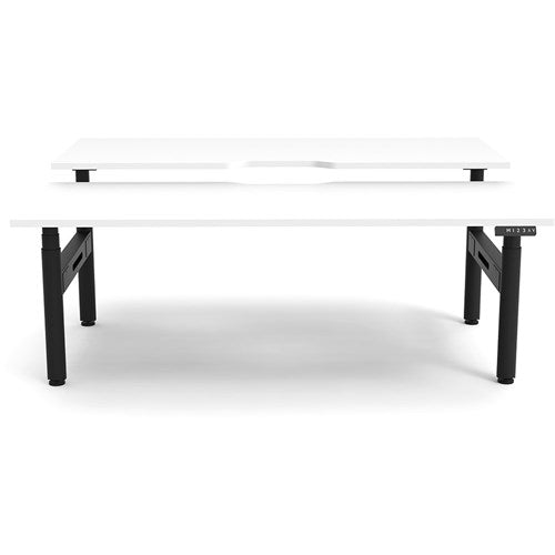 Rapidline Halo+ Back to Back Workstation 2 Person 1200W x 1500D x 1270mmH White/Black