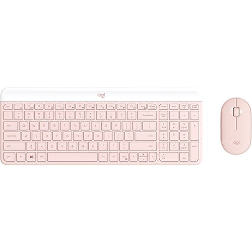 Logitech MK470 Slim Wireless Keyboard and Mouse Combo Rose