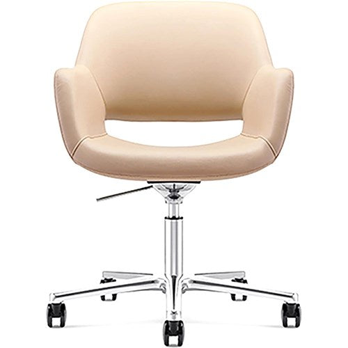 K2 NTS Marino Executive Chair Medium Back Beige PU