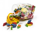 Sp- Pattern Block Wooden Lcbf 10mm Jar (250) Classic Shapes & Colours