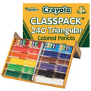 Pencil Coloured Crayola Triangular 12 Colours Classpack (240) (PKT)