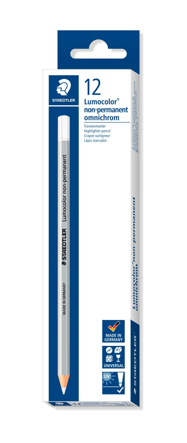 PENCILS STAEDTLER 108-0 OMNICHROM WHITE NON PERM