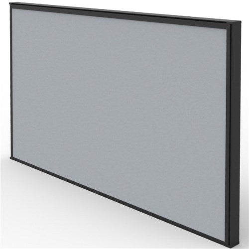 Rapidline SHUSH30+ Screen 750W x 30D x 495mmH Black Frame Grey Pinnable Fabric