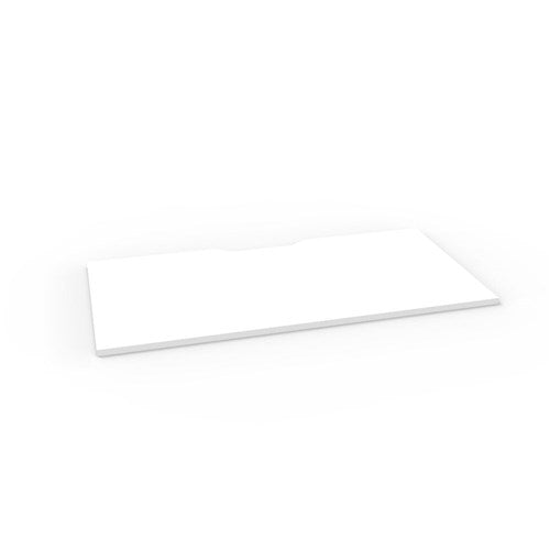 Rapidline Rectangle Scalloped Table Top Only 1500W x 750D x 25mmH Natural White