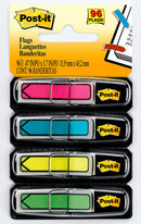 FLAGS POST-IT 684-ARR4 ARROW ASST BRIGHT COLS 96 FLAGS