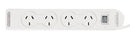 Powerboard 4 Outlet With Master Switch
