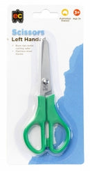 SCISSORS EC 130MM STUDENT LEFT HAND GREEN HANDLE