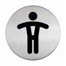Sp- Sign Durable Pictogram 83mm Toilet Men