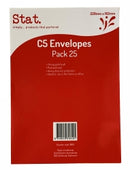 ENVELOPE STAT C5 KRAFT PEEL/SEAL PK25
