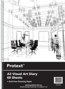 Sp- Visual Art Diary Protext Pp A3 120pg 110gsm White Page