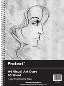 Sp- Visual Art Diary Protext Pp A4 120pg 110gsm White Page