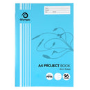 Project Book Olympic A4 8mm Ruled/Blank 96pg (PK10)