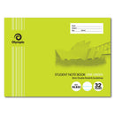 Student Book Olympic Nsw 8mm D/Ruled+Guide (L) Lime 32pg (PK20)