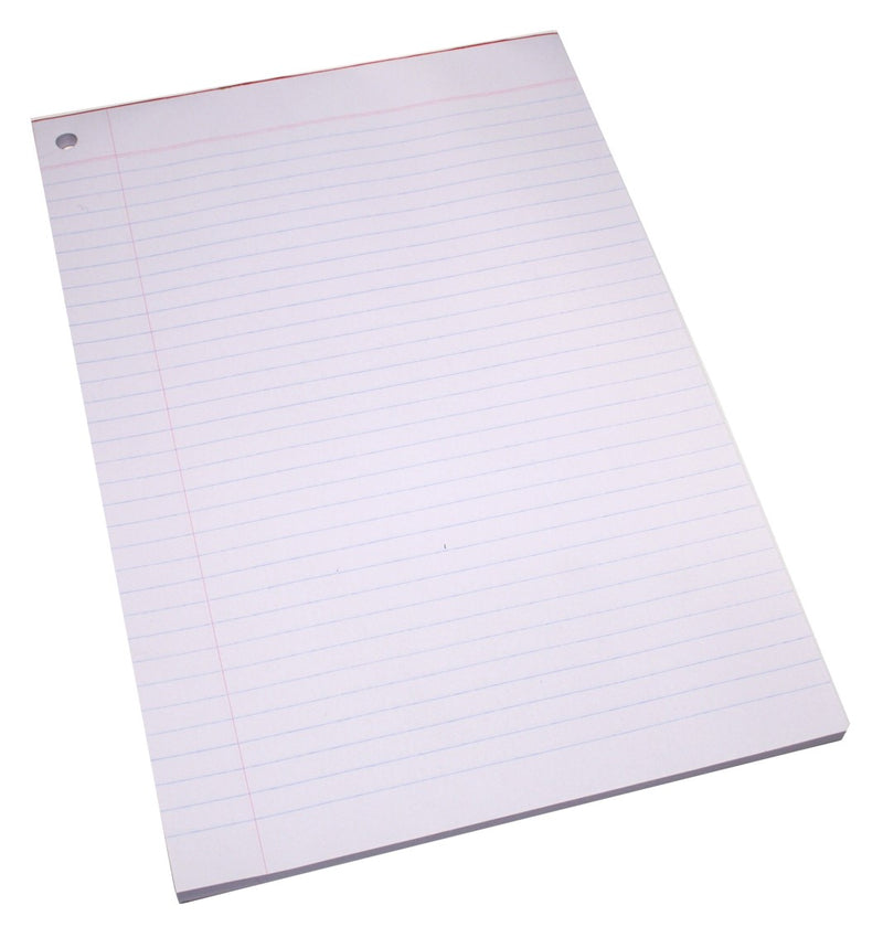 PAD EXAM QUILL A4 60GSM 1 HOLE WHITE 90LF