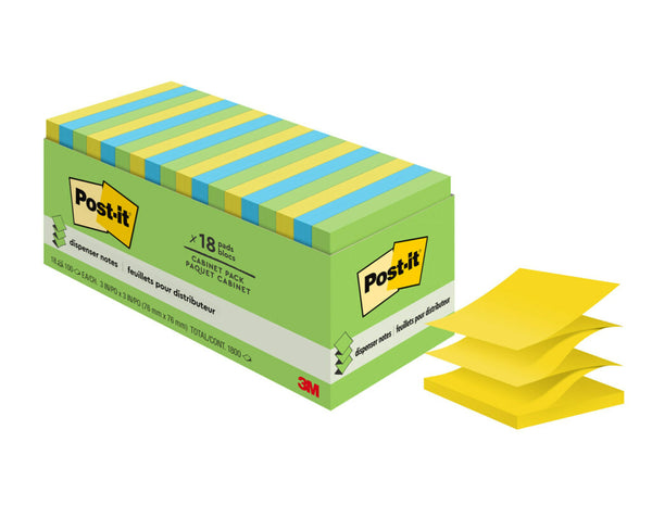 NOTES POST-IT POP UP 76X76MM R330-18AU-CP JAIP/FLORALF PK18