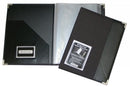Sp- Display Book Workmate A4 Fabric Covered Black Fixed 40p