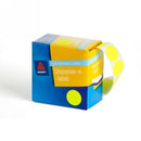 LABEL AVERY DISP 24MM FLUORO YELLOW DOT DMC24FY
