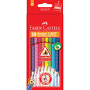 PENCIL COLOURED FABER-CASTELL JUNIOR GRIP TRIANGULAR EXTRA THICK PK10