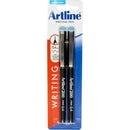 PEN ARTLINE 200 0.4MM FINELINE BLACK PK2 HS