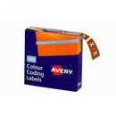 Sp- Labels Colour Coding Avery 25x38mm X Side Tab Mustard Bx500