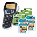 Sp- Deal Dymo Labelmanager 420p Plus 6 X D1 Tape 12mm Black On White Mixed