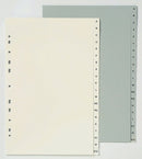 DIVIDERS MARBIG F/C PP GREY A-Z