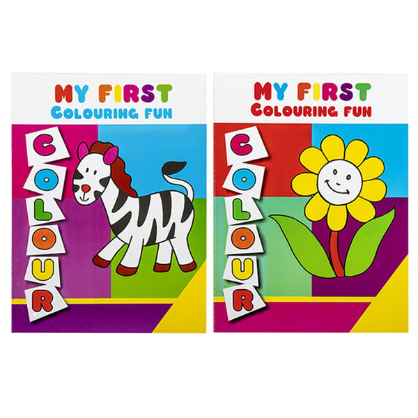 COLOURING BOOK A4 MY FIRST 4 DESIGNS 64PG