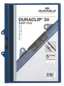 Sp- Flat File Duraclip 30 A4 With Binder Fitting Blue
