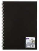 Sp- Visual Art Diary Derwent Academy A3 Portrait Black 120pg