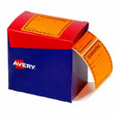 Sp- Labels Avery 75x74.2mm Quarantine Fluror Orange 1000/Roll