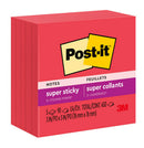Sp- Notes Super Sticky Post-It 76x76mm 654-5ssrr Red Pk5