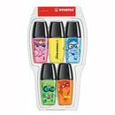 Sp- Highlighter Stabilo Boss Mini Heroes Asst Pk5