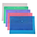 Sp- Document Wallet Cumberland A4 Pp With Press Stud Asstd Pk10