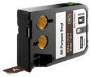 Sp- Label Tape Dymo 12mm Xtl All Purpose Vinyl White On Brown