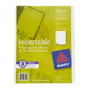 Sp- Avery Dividers Pp A4 10 Tab White Insert 85690