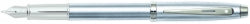PEN SHEAFFER FP MEDIUM NIB 100 C/T BRUSHED CHROME