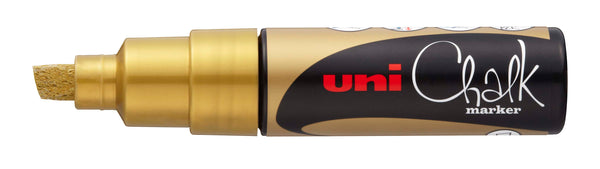 MARKER CHALK UNI 8MM CHISEL TIP GOLD
