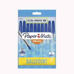 PEN PAPERMATE INKJOY 100 1.0MM MED BLUE PK10