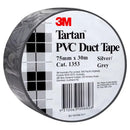 Sp- Tape PVC Duct 3m Tartan 75mmx30m Silver Grey
